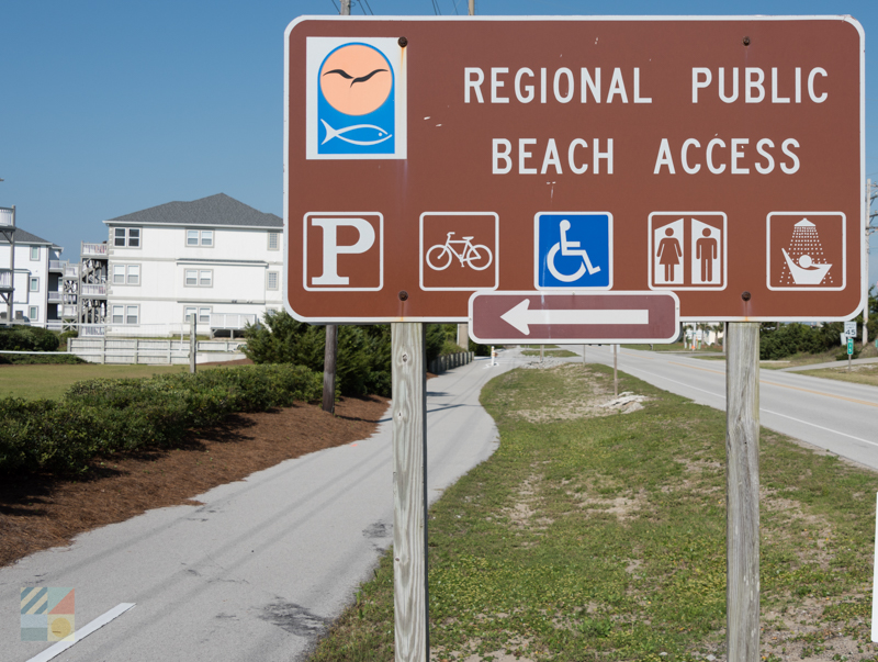 Many public beach accesses in Emerald Isle, NC