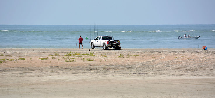 4x4 beach fishing in Emerald Isle, NC