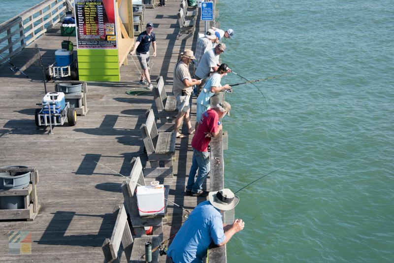 Fishing from Bogue Inlet pier