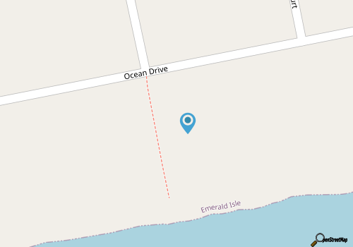 Glasshouse East, Oceanfront Duplex in Emerald Isle, NC! map location