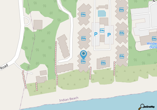 Newly Updated Condo in Indian Beach with Ocean Views! map location