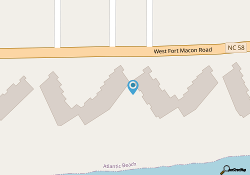 Oceanfront Third Floor Condo w/Panoramic Views, Balcony, & Shared Pool map location