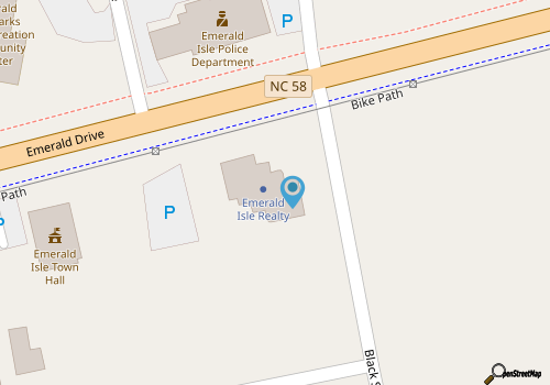 Emerald Isle Realty map location