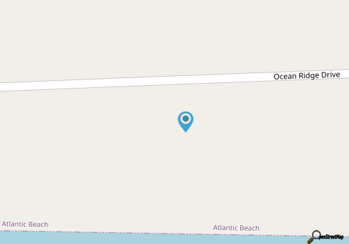 5 Bedroom, Oceanfront Home with Elevator on Ocean Ridge in Atlantic Beach, NC (The Amadeus) map location