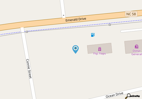 Emerald Isle Getaway w/ Decks & Beach Views! map location