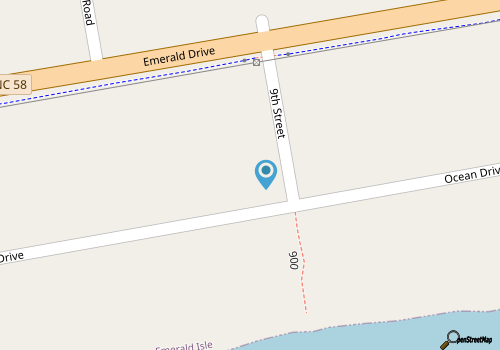 2 BR steps from beach access, dog-friendly NO FEE! map location