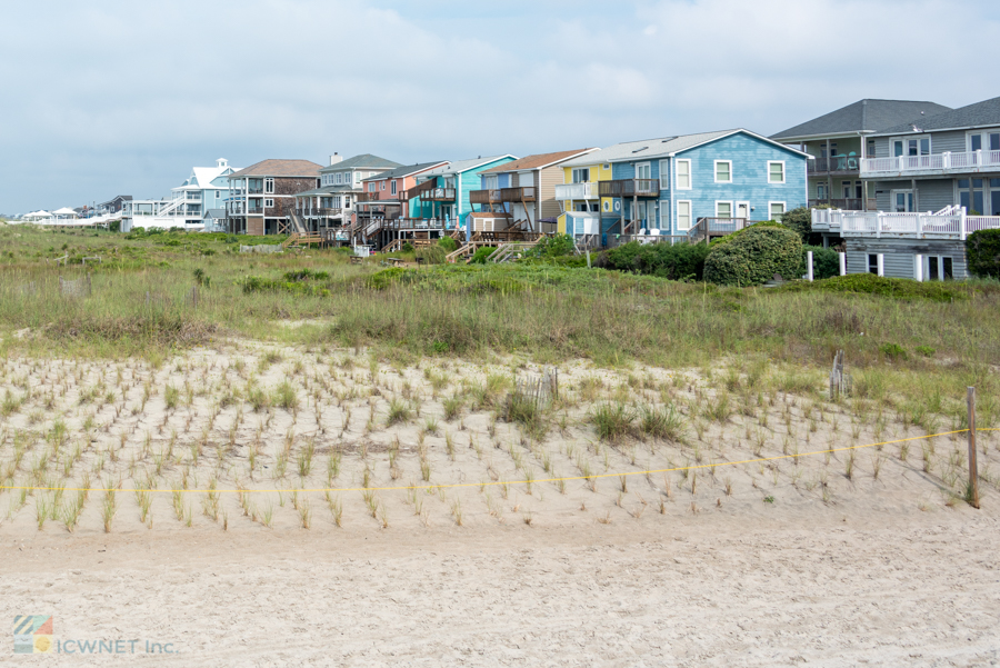 Oceanfront homes on Atlantic Beach, NC