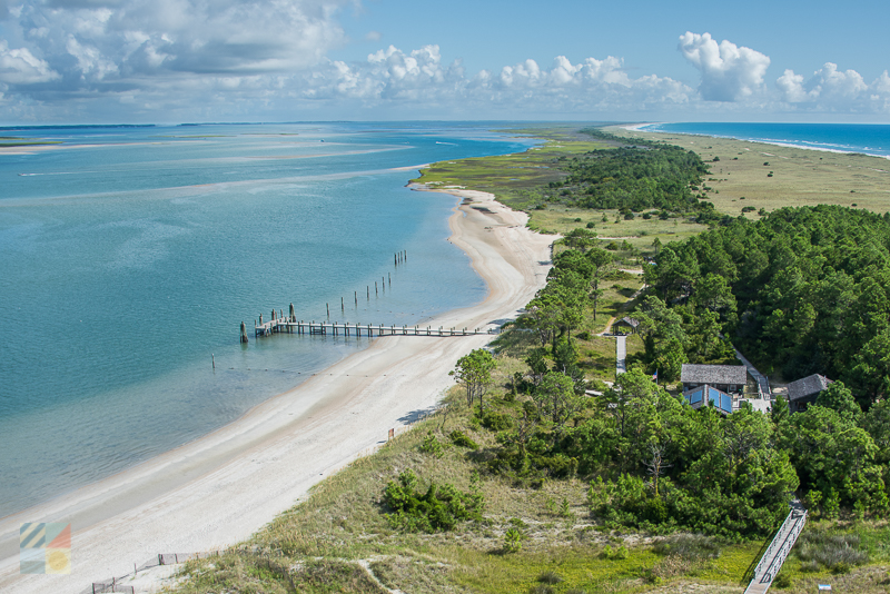 The view from Cape Lookout Lighthouse