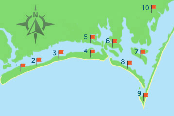 Crystal Coast Map