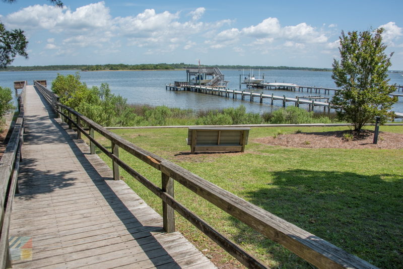 Bogue Sound from Cedar St Park