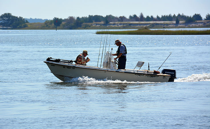 Fishing buddies in Swansboro, NC