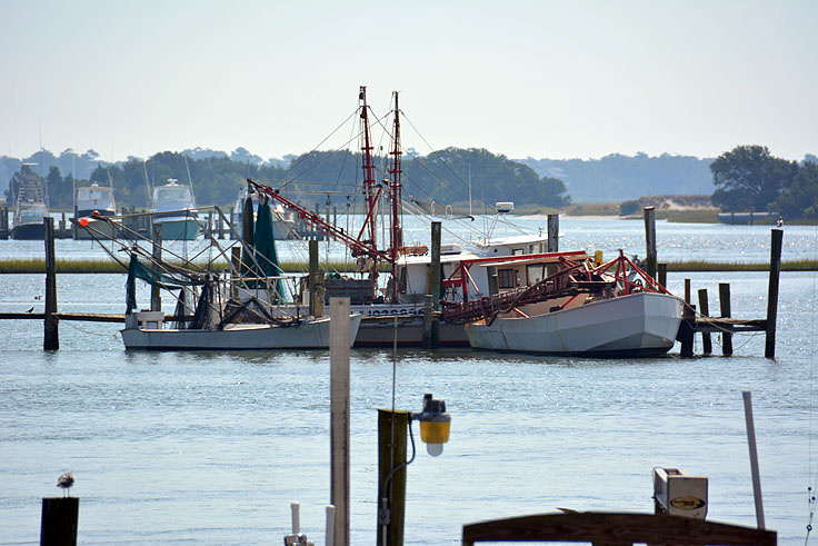 Fishing boats near Downtown Swansboro, NC