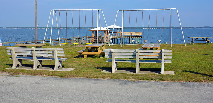 A park at Indian Beach, NC