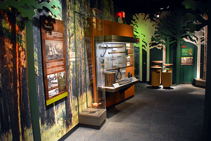 Environmental exhibits in the North Carolina History Center