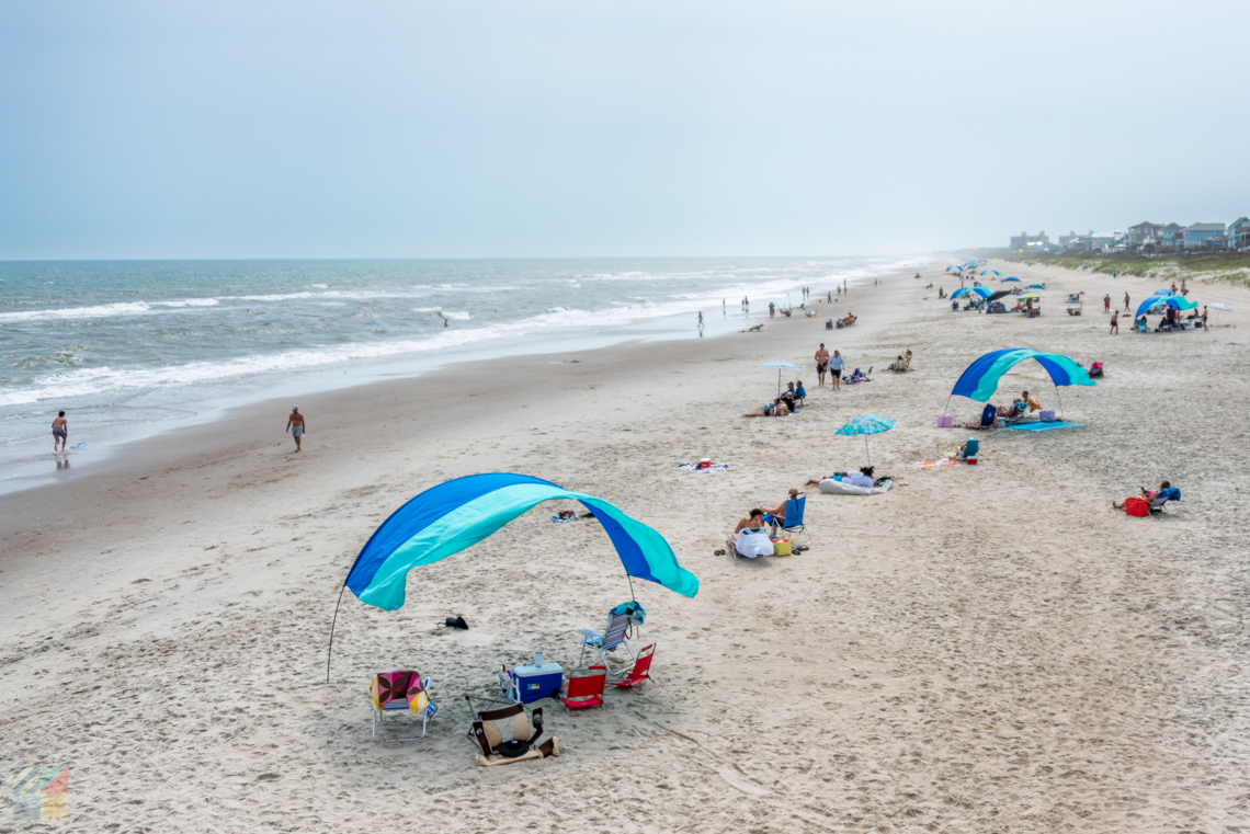 The beach in Emerald Isle, NC
