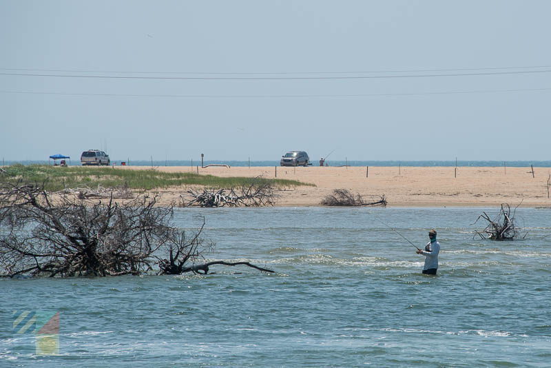 Fishing off the shore of CHNS