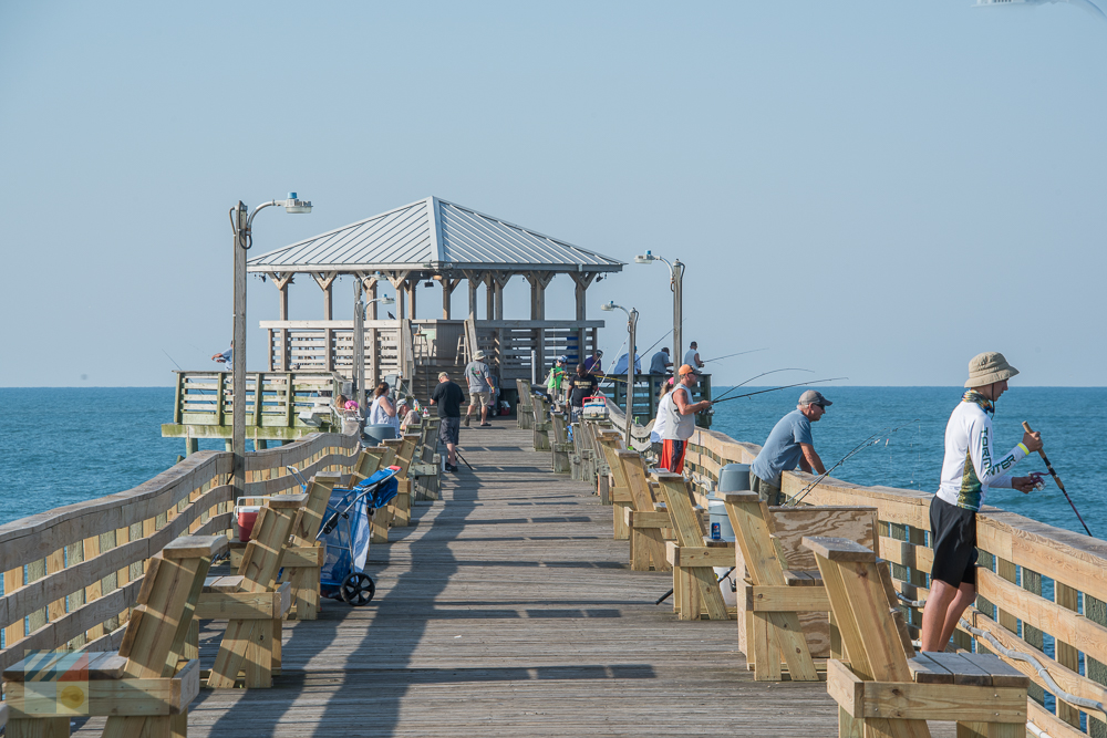 Pier fishing at Atlantic Beach, NC