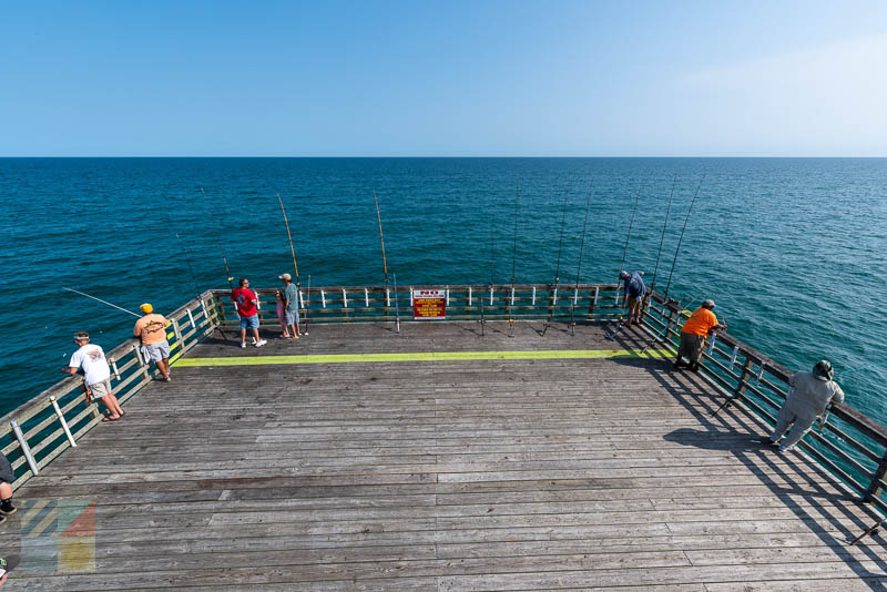 Fishing from the pier