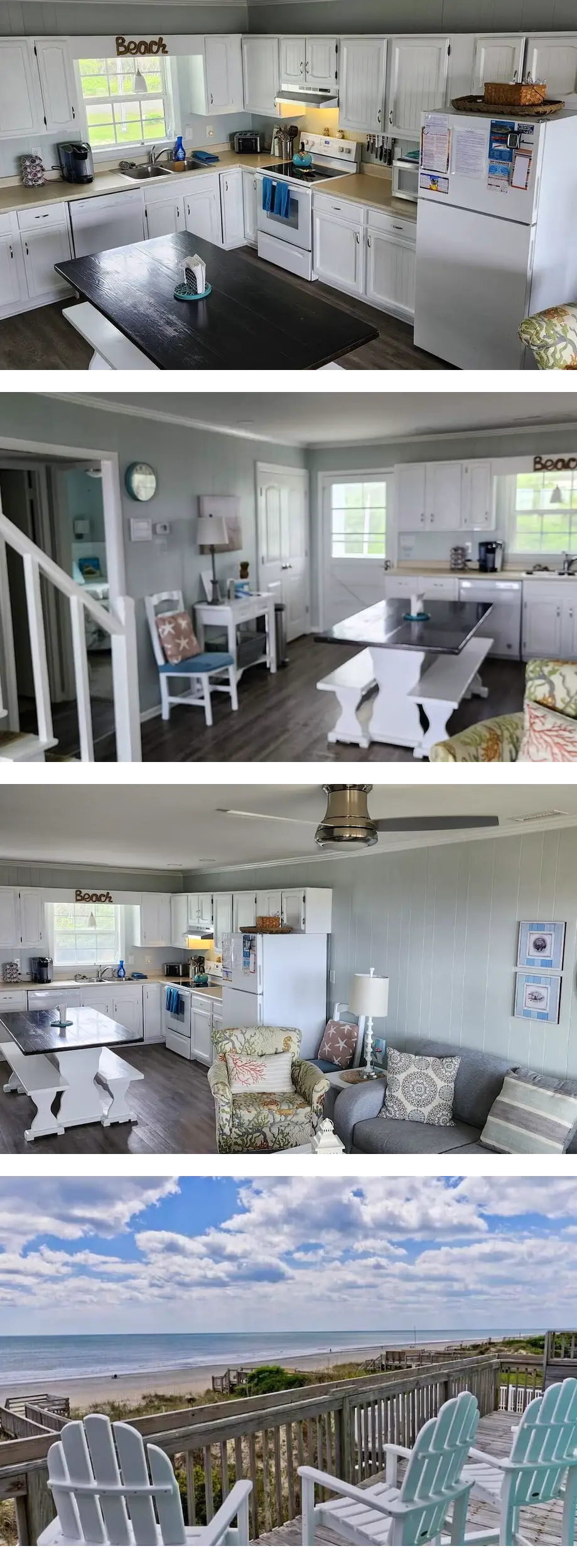 OCEANFRONT HALF DUPLEX SLEEPS 9 w 4 BDRM...