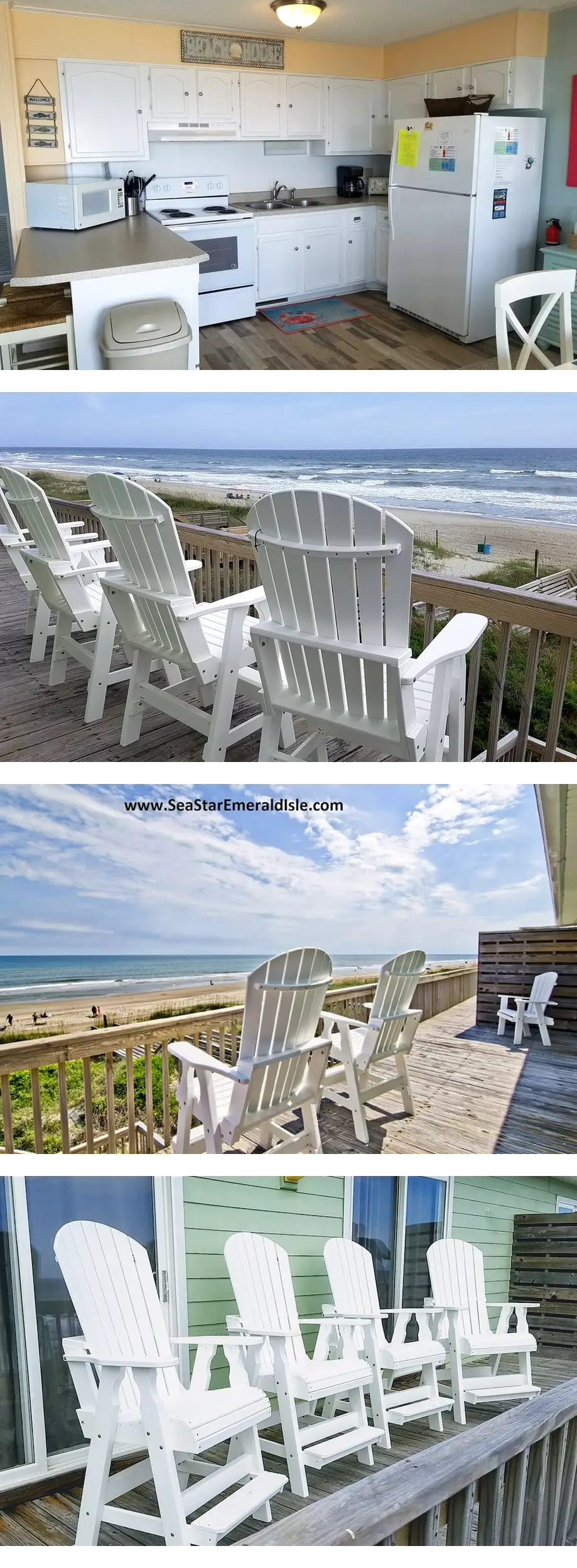OCEANFRONT 4 BR/2 BA 1/2 duplex with stu...