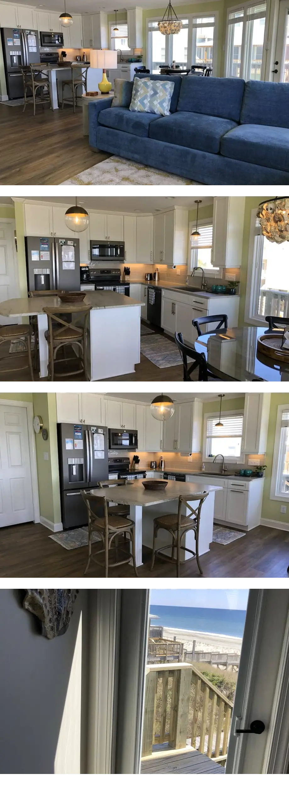 Remodeled Oceanfront Duplex in Quiet Oce...