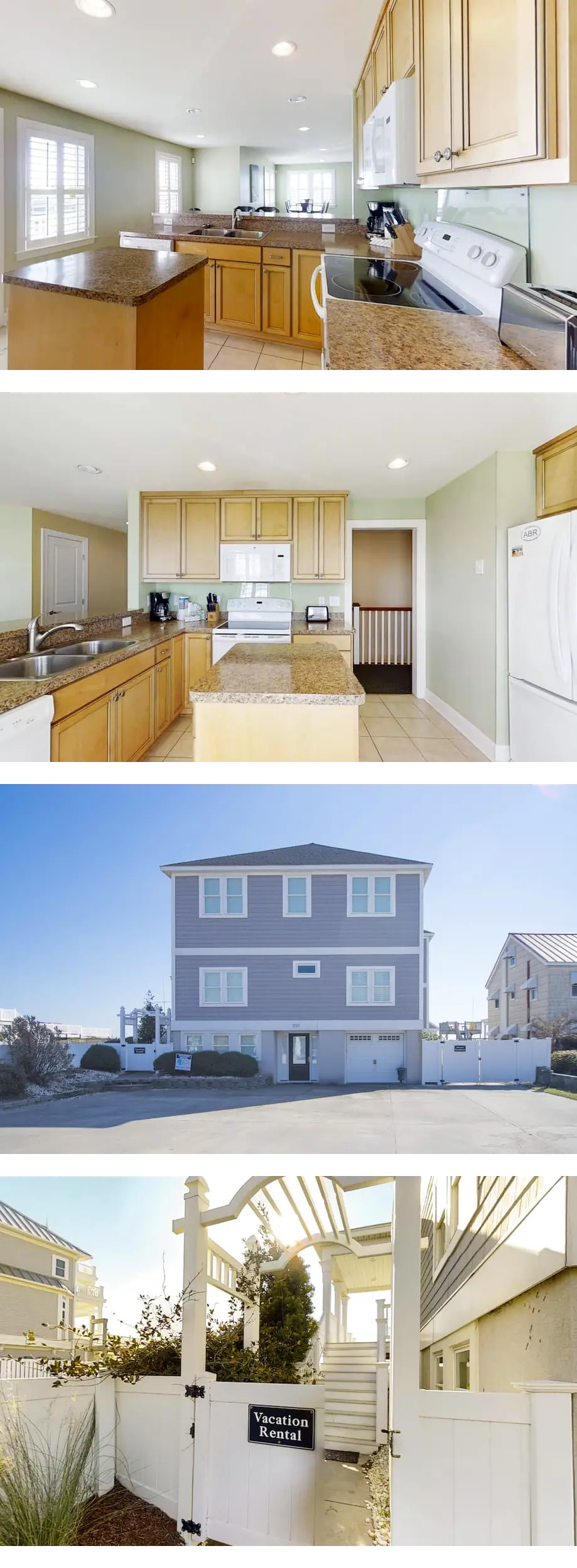 Spacious oceanfront home with large deck...