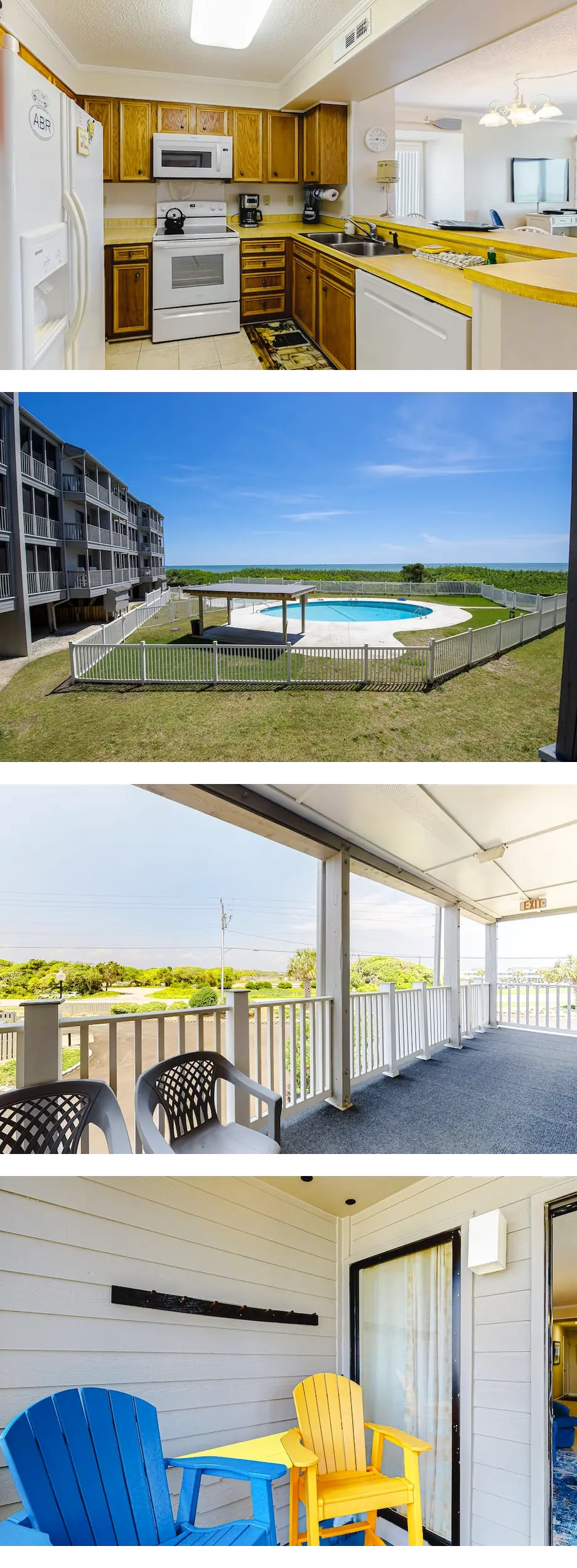 First-floor, oceanfront condo with great...