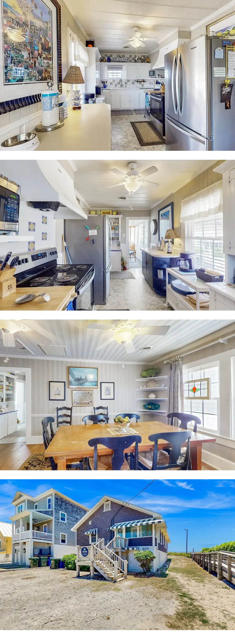 Charming oceanfront beach cottage with W...