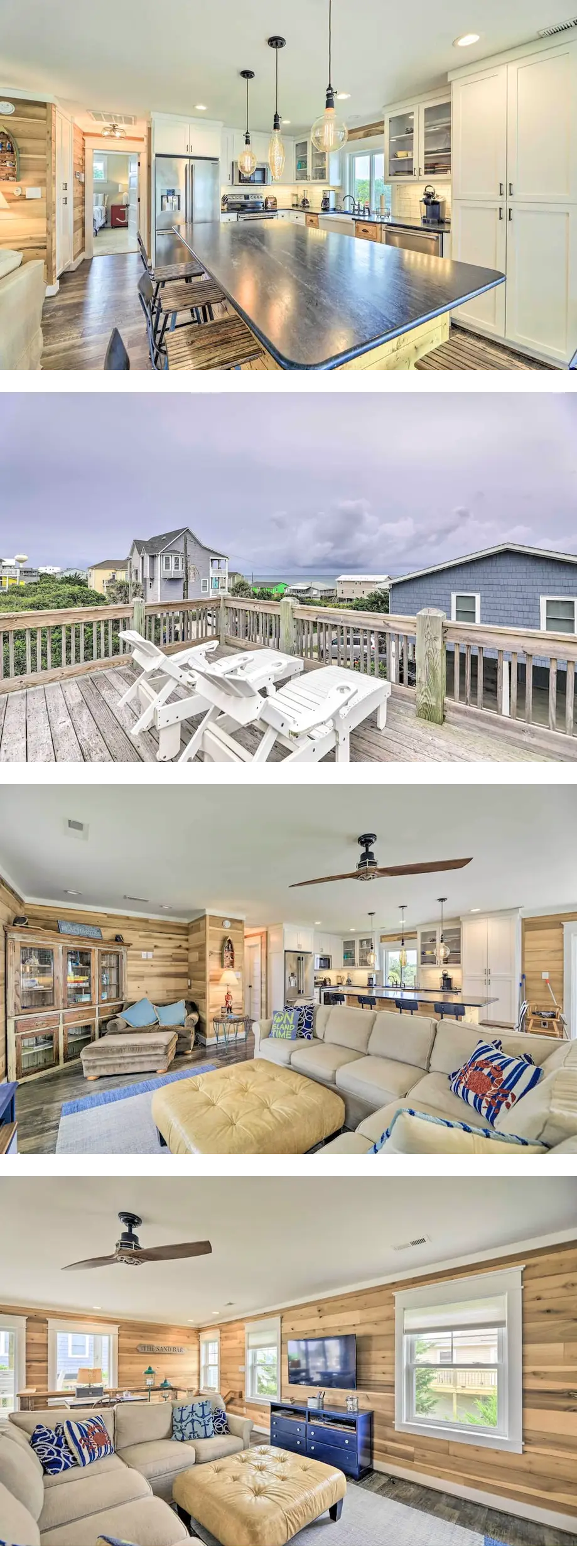 Steps to Beach: Bright Emerald Isle Retr...