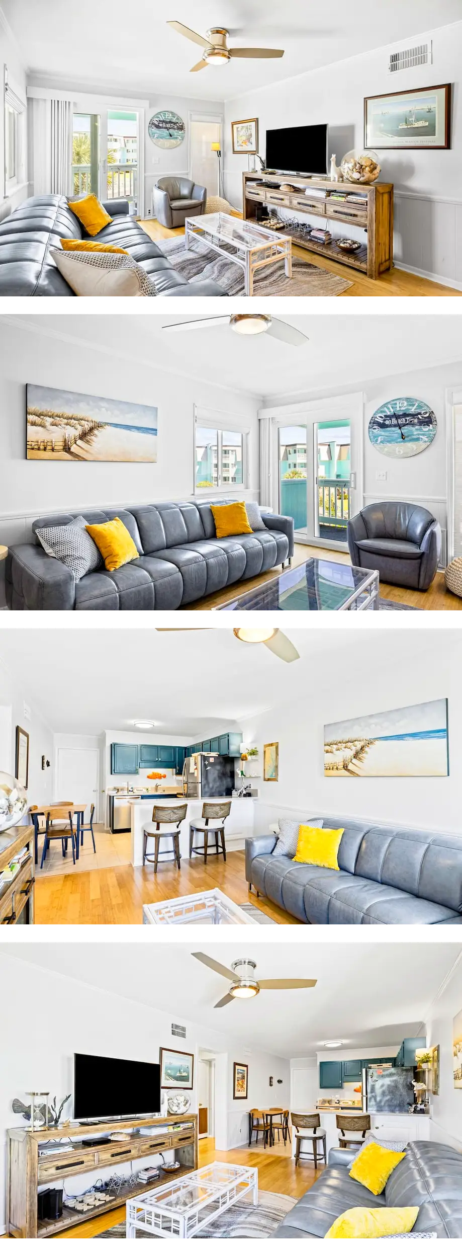 Ocean-view 2nd-floor condo balcony, W/D,...