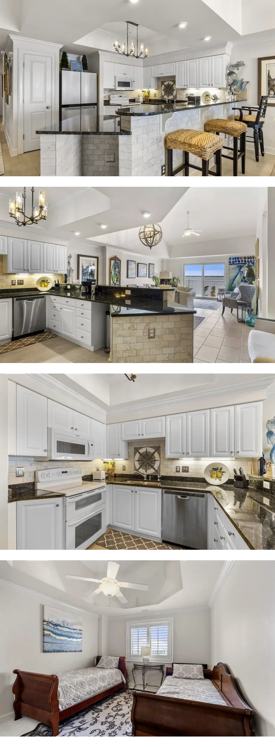 Waterfront condo with balcony, grill, wa...