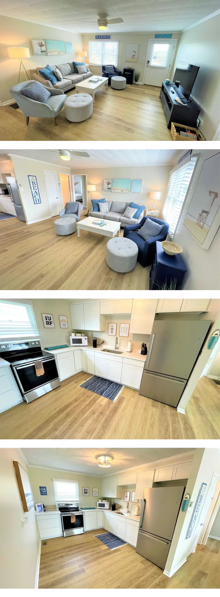 2 BR steps from beach access, dog-friend...