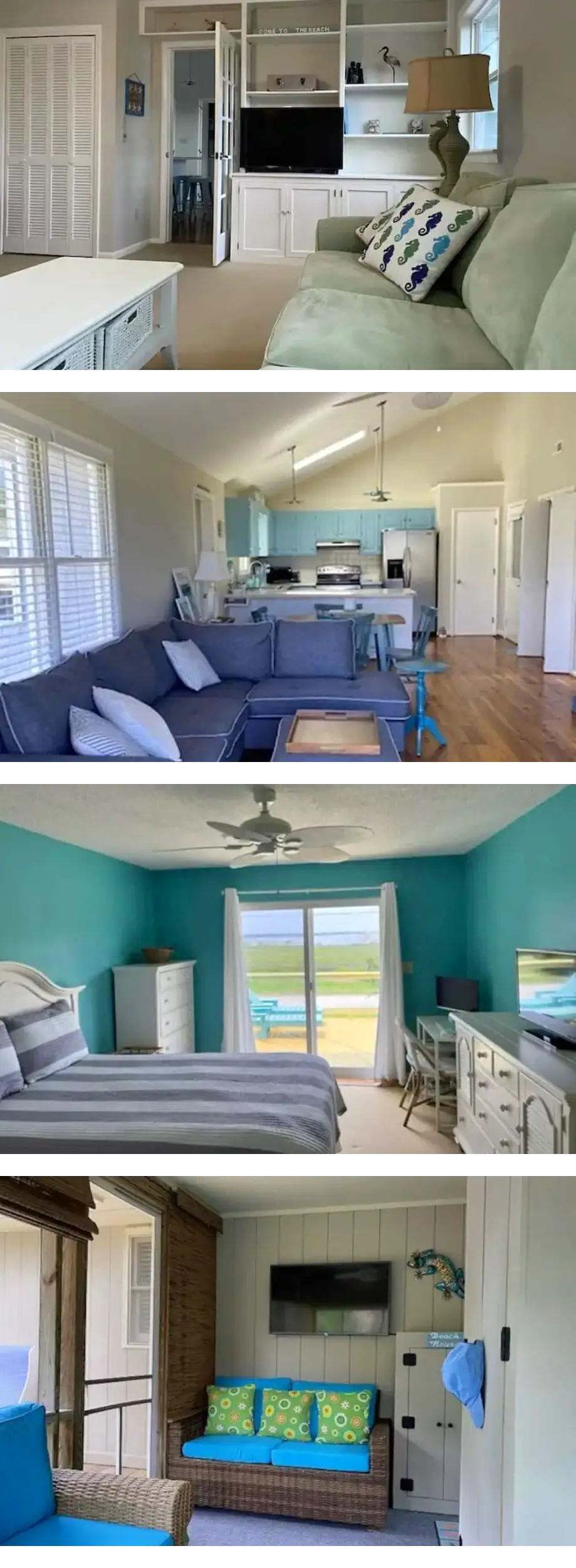 Serene beach house facing Bogue Sound & ...
