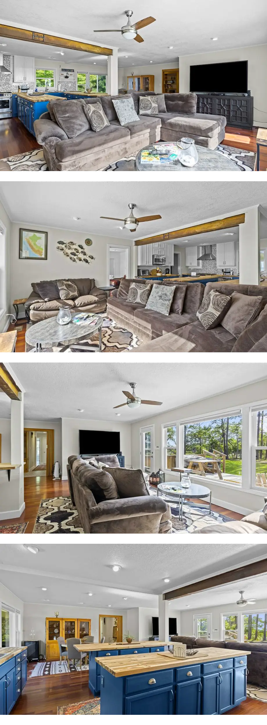 Idyllic waterside home with a hot tub, o...