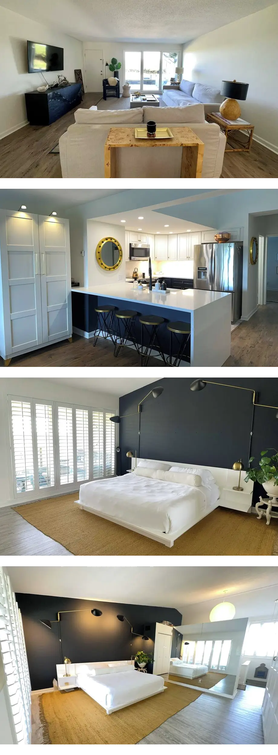 Polished condo with ocean views spanning...