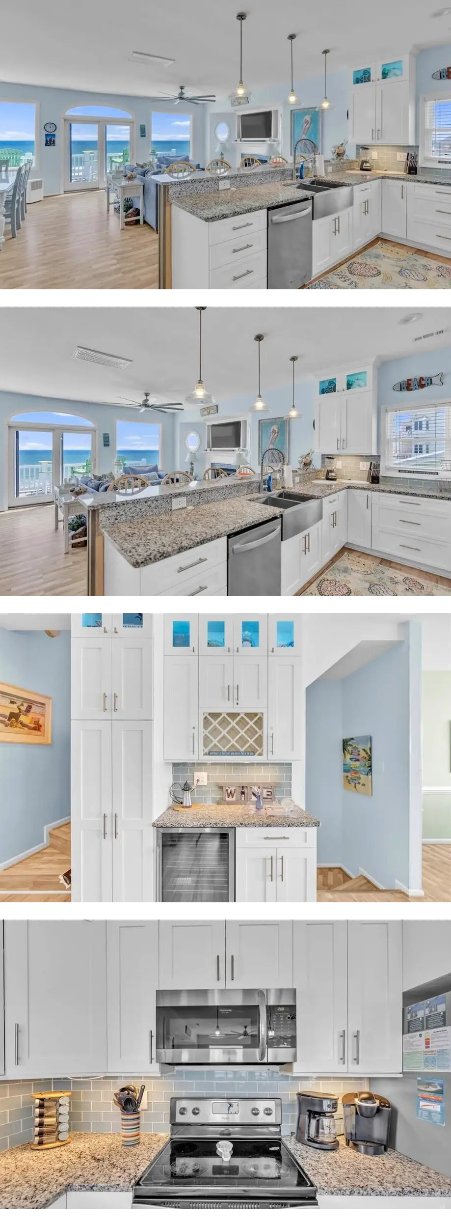 5BR, Ocean Front, 1/2 Duplex!
