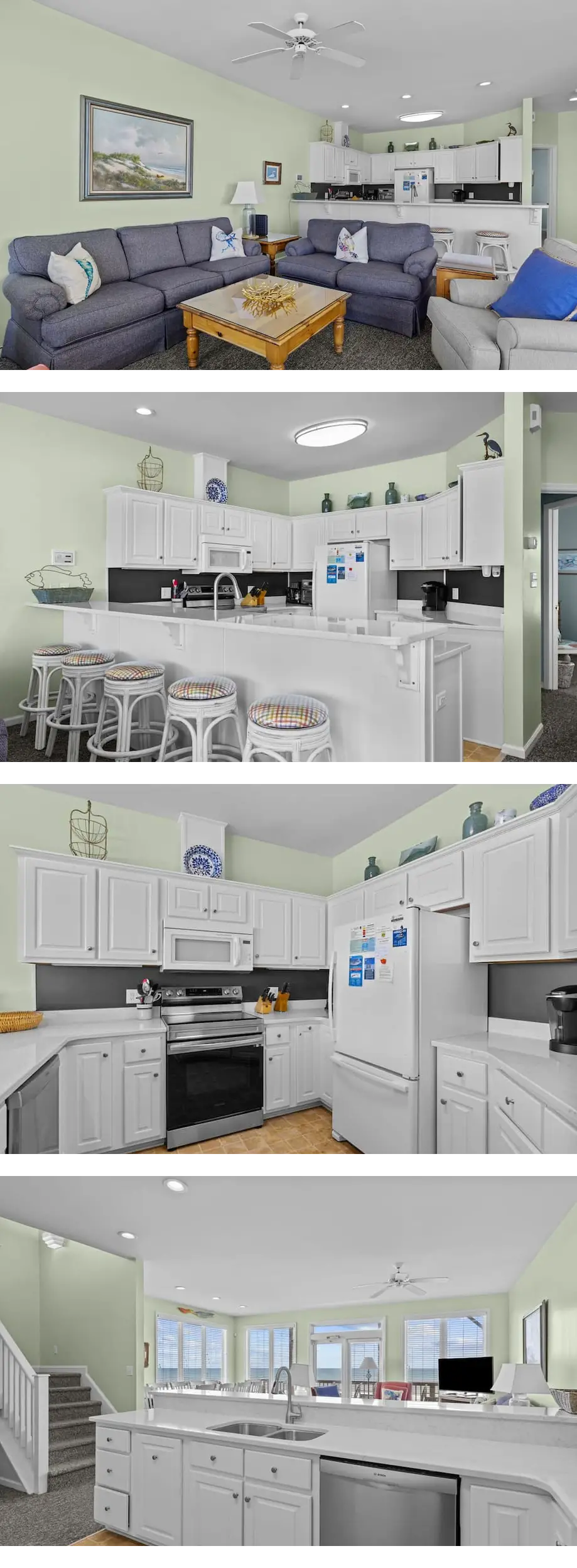 4BR duplex close to town and ocean front...