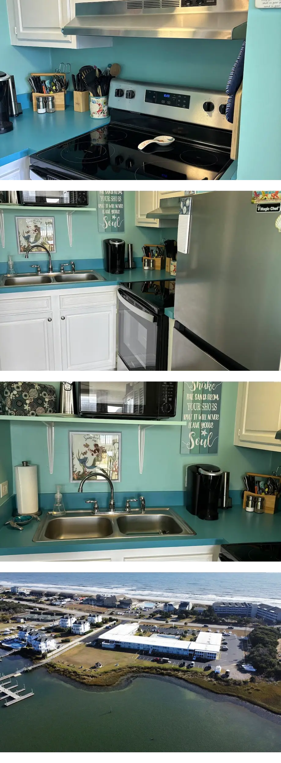 Bogue Shores, Unit 133. King bed. Pool s...
