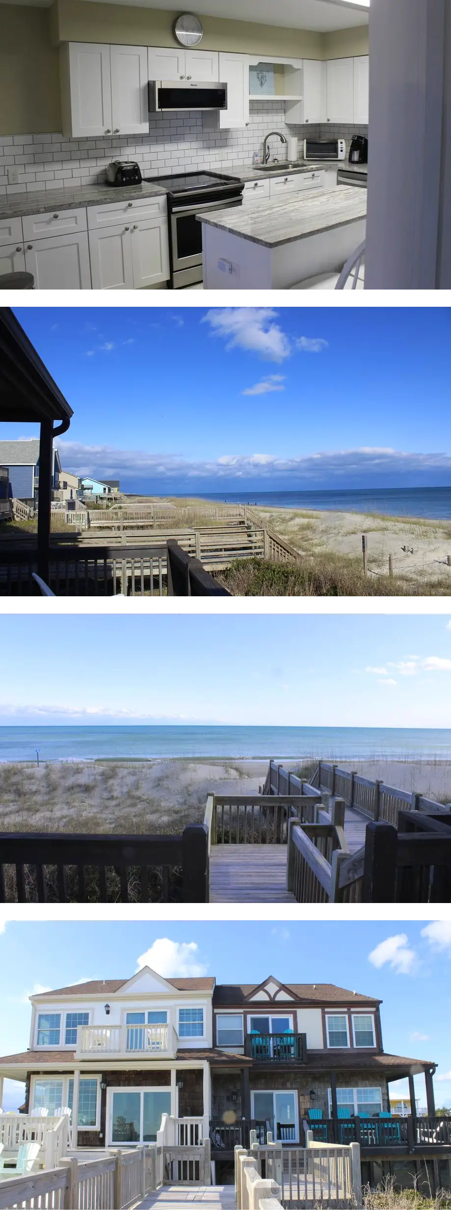 Spacious Oceanfront 4-bedroom Half-Duple...