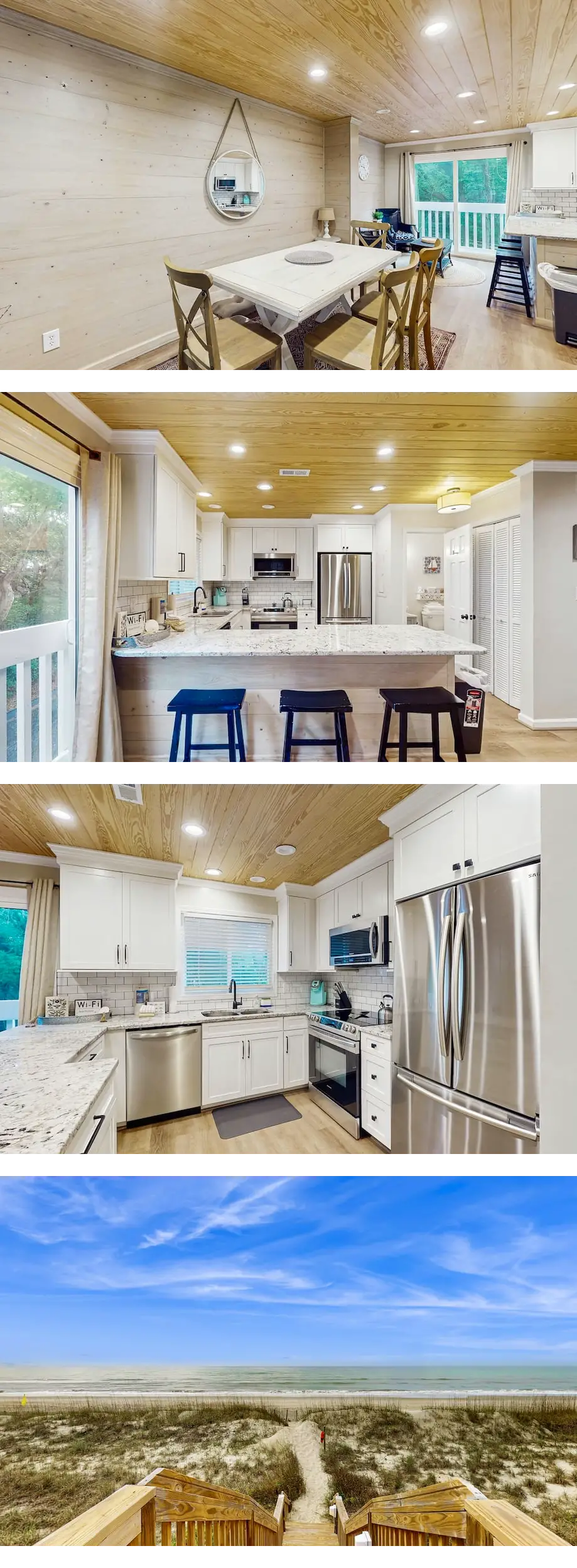 Ocean view home with shared pool and dir...