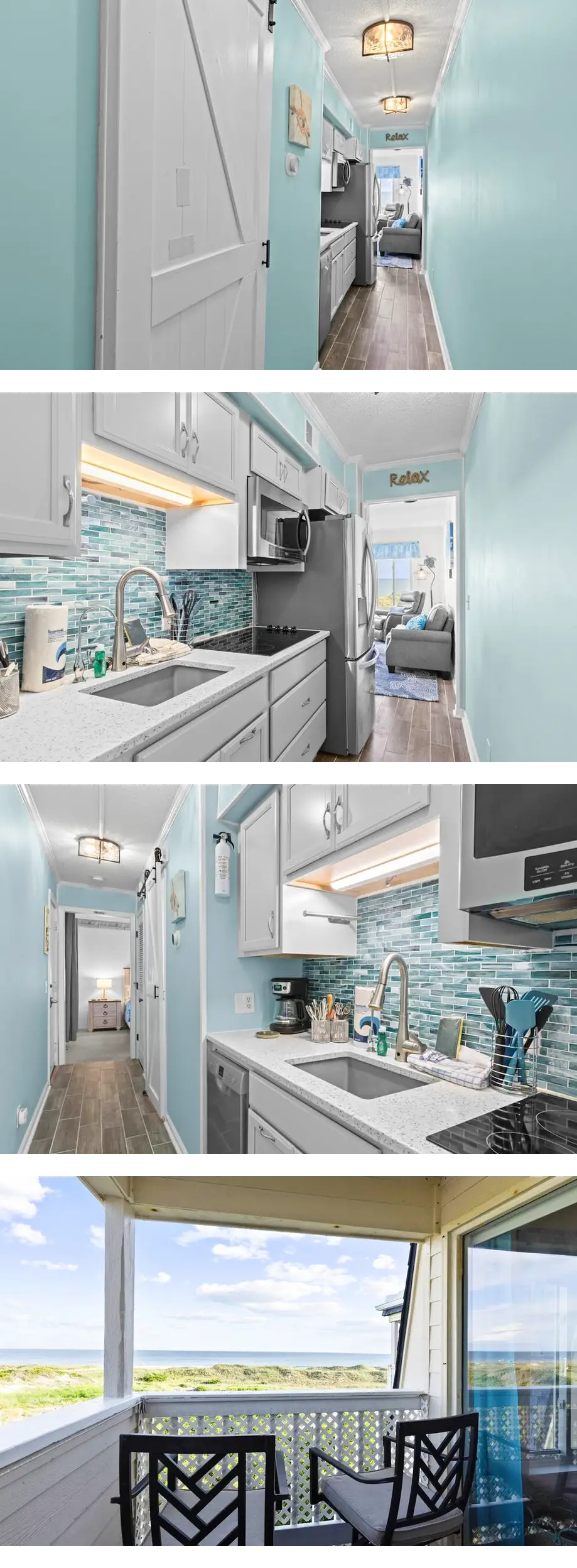 Oceanfront top-floor condo with panorami...