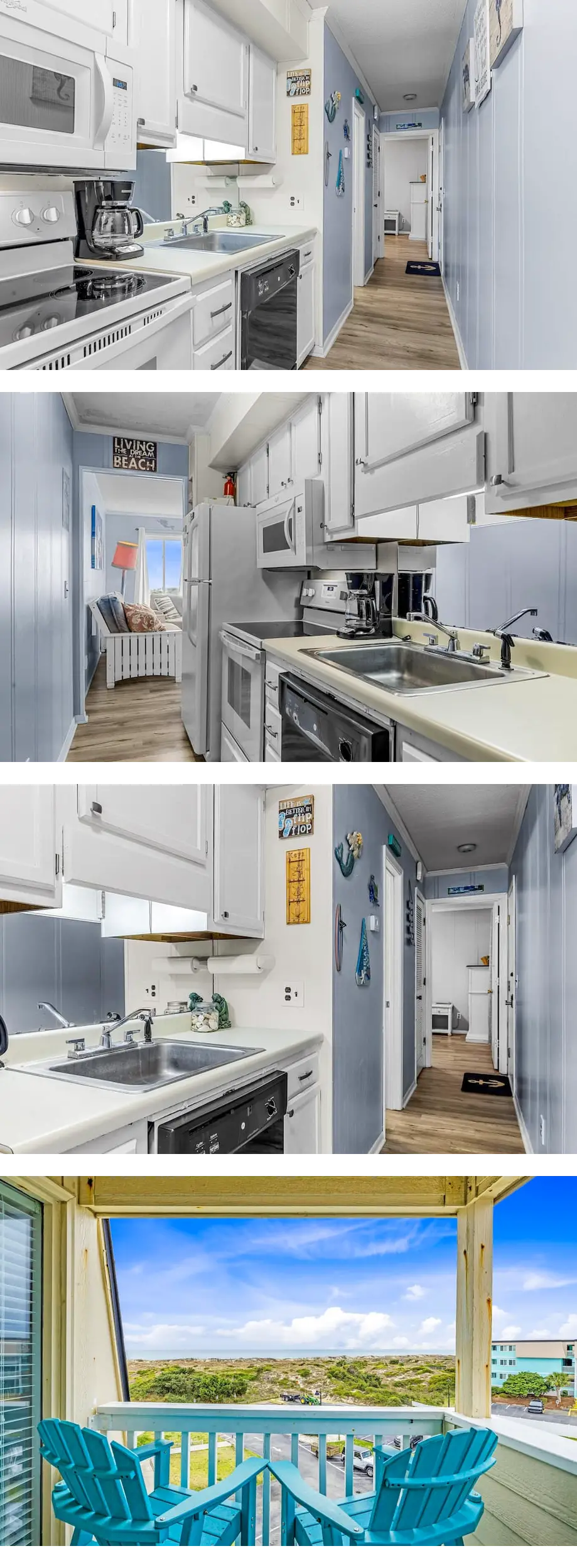 Beachfront home base with ocean-view bal...